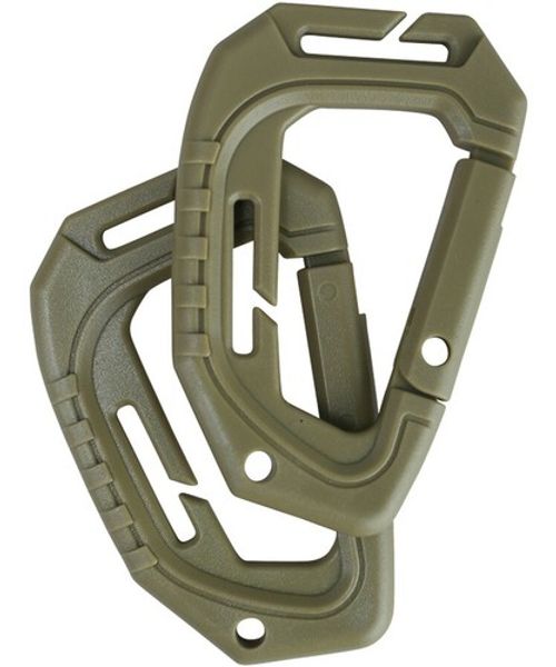 KombatUK ABS Plastic Spec-Ops Airsoft MOLLE Fixtures Carabiner Karabiner -2 Pack