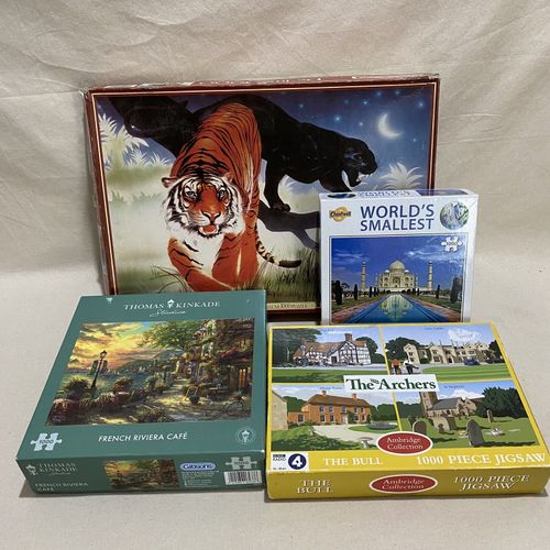 Jigsaw Puzzle Bundle x15 Joblot 1000 Pieces Christmas Hobby Unchecked Pastime — image 10