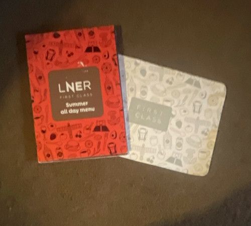 LNER First Class Summer All Day Menu Booklet 2026 Paper Railwayana