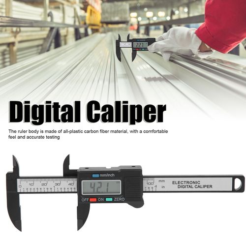 Digital LCD Display Caliper High Accuracy Plastic Carbon Fiber Vernier Scale — image 4