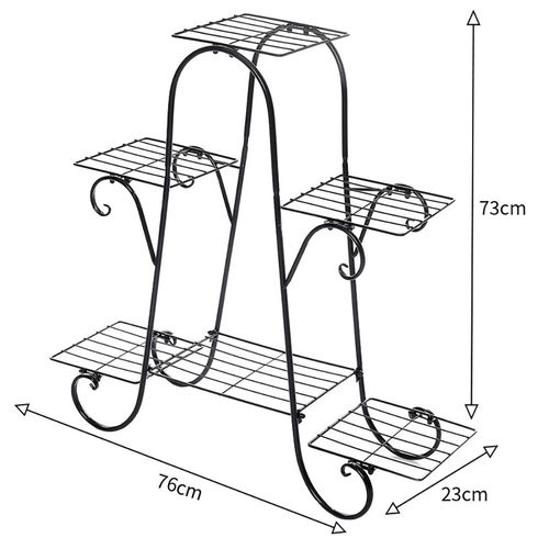Indoor Outdoor Plant Stand Flower Pot Display Holder Shelf Metal Rack Home Decor — image 1