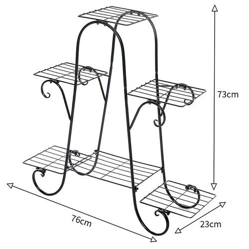 Indoor Outdoor Plant Stand Flower Pot Display Holder Shelf Metal Rack Home Decor