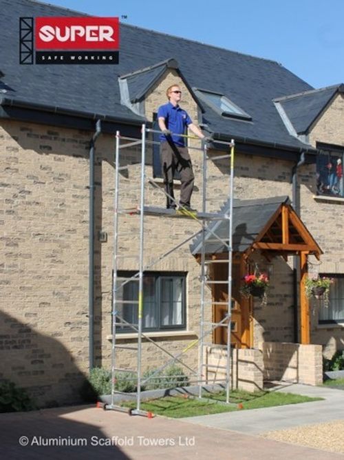 5m Home use DIY Aluminium scaffold tower 3 in ONE, safe, lightweight, easy build
