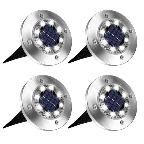 LED Solar Power Ground Lights Floor Decking Patio Outdoor Garden  Path Lamp