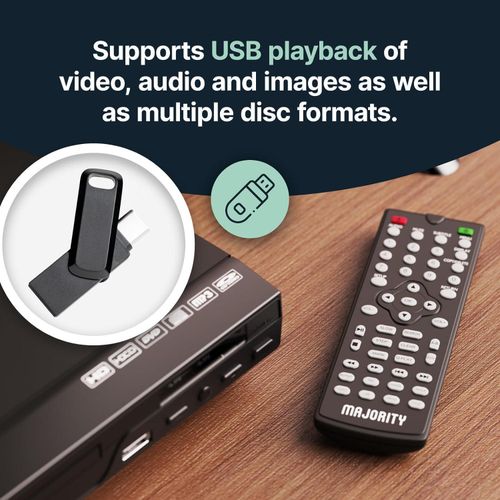 HDMI DVD Player for TV, 1080P Region Free DVD Players for TV, Slim Mini DVD Play — image 5