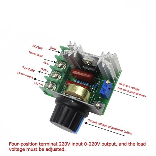 DollaTek 25A PWM AC Motor Speed Control Controller 2000W Adjustable green — image 4
