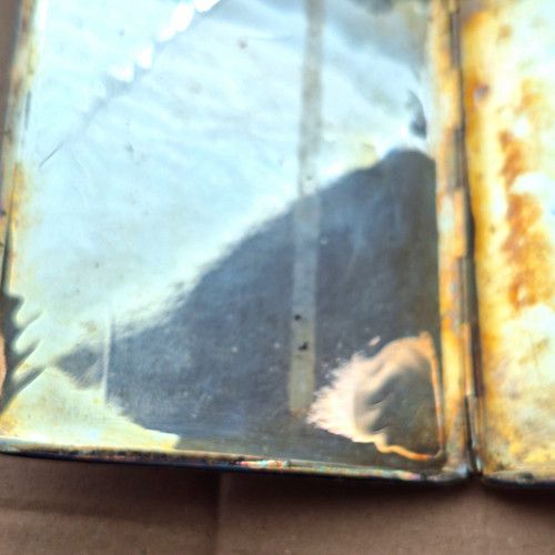 Har-Bro Metal Geometric Pocket Cigarette Case Made in England