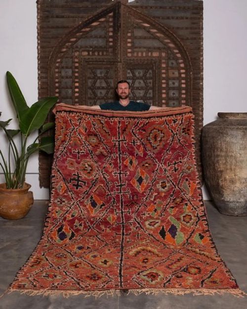 Vintage Moroccan Berber Rug