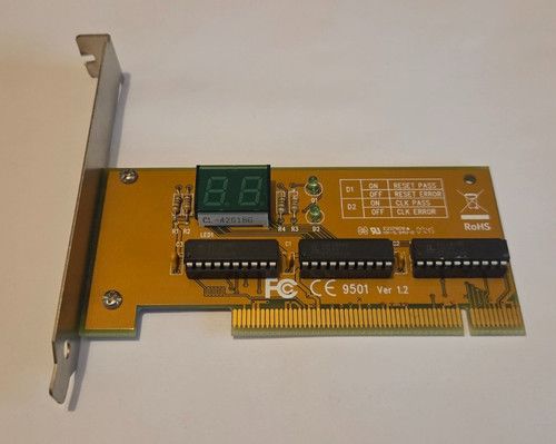 STARTECH PCI POST PC System Diagnostics Test Card w/ 2 x 7 Segment LED Analyzer