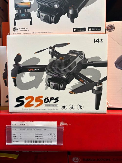S25GPS GPS Quadcopter Drone with Camera, App Control, Obstacle Avoidance, Black — image 1