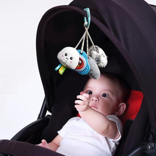 Baby Sensory Rattle Toys 0-6 Months Stroller Plush Hanging Teethers Ring Gift UK — image 5