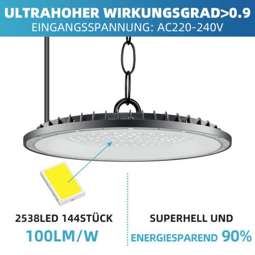 12 Pack 200W UFO Led High Bay Light Factory Warehouse Commercial Led Shop Lights — image 10