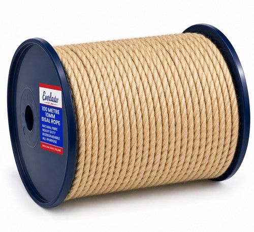 100M TRADE REELS EVERLASTO NATURAL SISAL DECKING ROPE 6mm 8mm 10mm 12mm 14mm 