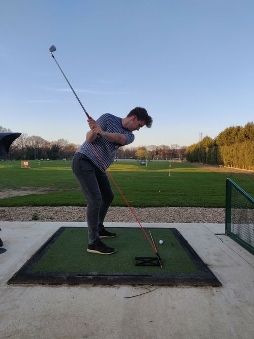 Golf Swing Plane Alignment Training Practice Aid Plate Stick Holder — image 6