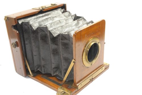 PRETTY Mahogany Brass Field Camera 4x5 inch, Very Compact, Focus Screen, NO LENS — image 2