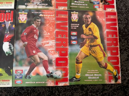 Liverpool FC 56 x Match Programmes 94 95 97 & 1998 See Photos Job Lot Bundle — image 6