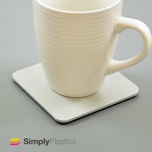 Coloured Acrylic Drinks Coasters - Round or Square - Gloss or Matte - Perspex®