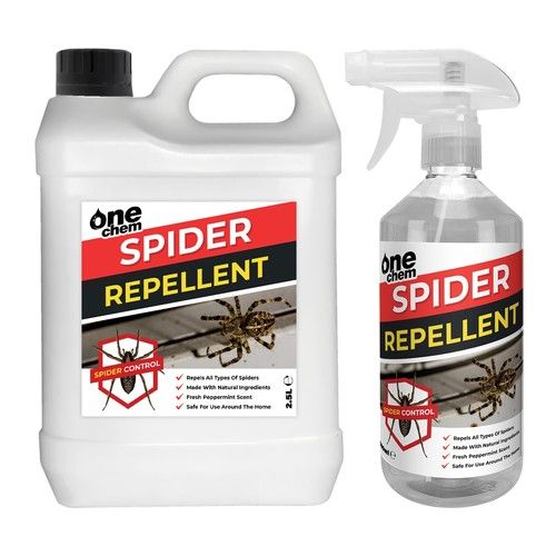 Spider Repellent 500ml + 2.5L Peppermint Scent Natural Ingredients by One Chem
