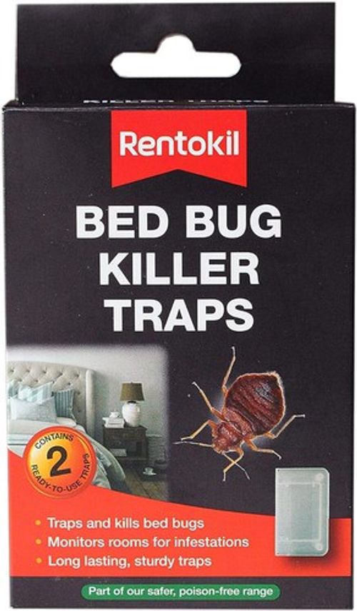 Rentokil Bed Bug Bugs Traps Poison Free Long Lasting Pk2 BB01