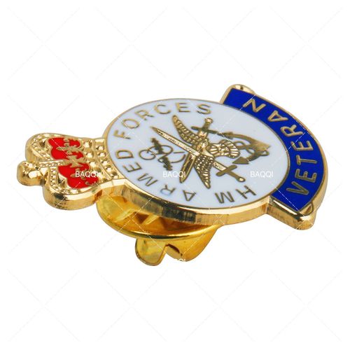 ARMED FORCES ARMY VETERAN REMEMBRANCE ENAMEL PIN BADGE NEVER FORGOTTEN — image 4