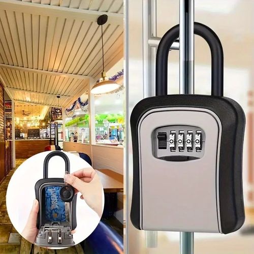 Key Safe Wall Mounted Waterproof Outdoor 4 digit Combination Key Box Lockbox GB — image 7