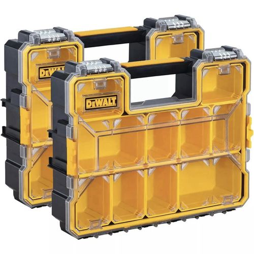 DeWalt Deep Pro Organisers Tool Storage Screw Nail Cups Storage Box 2 Pcs Pack — image 1
