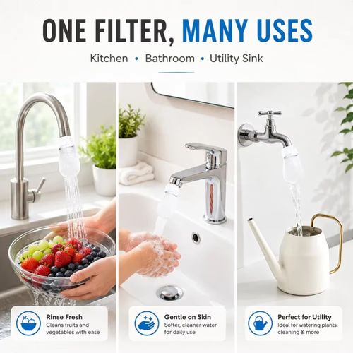 50/100 pcs Faucet Water Filter Bag Cotton Tap Water Filter Thickened Filter Pads — image 4