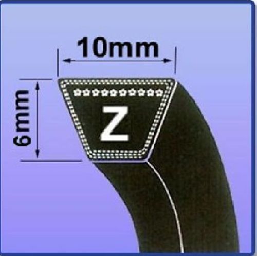 Z SECTION V BELT SIZES Z14 - Z30 V BELT 10MM X 6MM VEE BELT M14 - M30