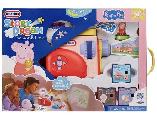 Little Tikes Story Dream Machine Projector with Peppa Pig Books 3 Stories Toy