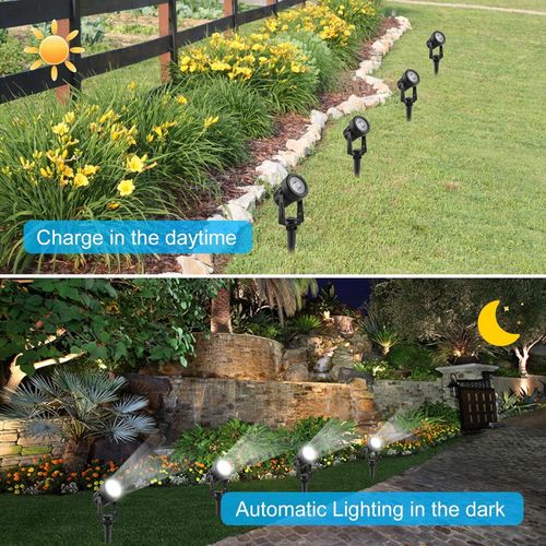 T-SUN Solar Powered Spot Lights LED Outdoor Wall Light Garden Landscape Lamps UK — image 8