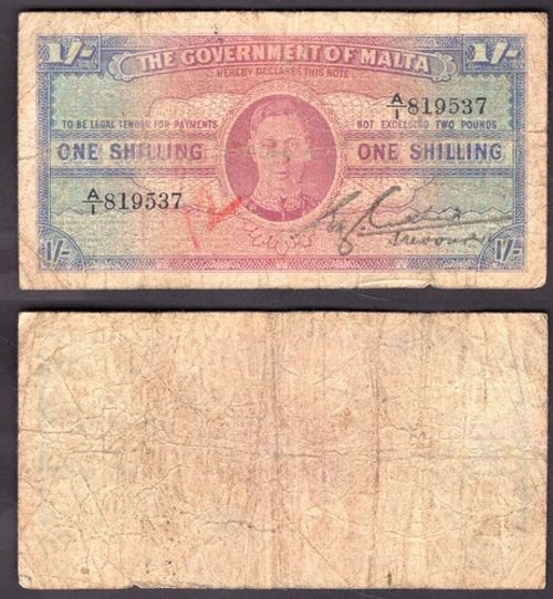 (Updated August 26 2026) Malta. Banknotes; Choose denomination, date and price.