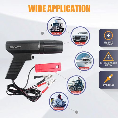 Timing Light Automotive 12V Engine Inductive Ignition Timing Light Gun Tool — image 4