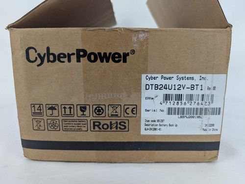 Cyber Power Systems DTB24U12V-BT1 Battery Back Up Brand New Open Box 
