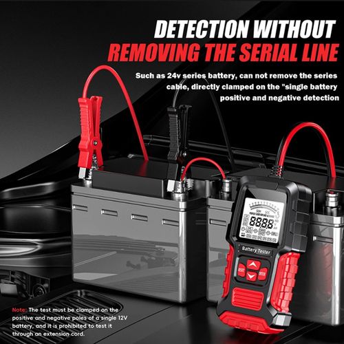 12V 24V Car Battery Tester LCD Load Analyzer Cranking Charging Diagnostic Tool — image 11