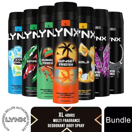 Lynx XL 48Hrs High Definition Multi Fragrance Body Spray Deodorant Bundle, 200ml — image 1