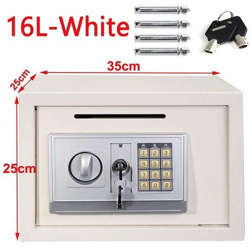 Electronic Digital Safe Box Security Cash Safety Key Lock Fireproof Steel Safes