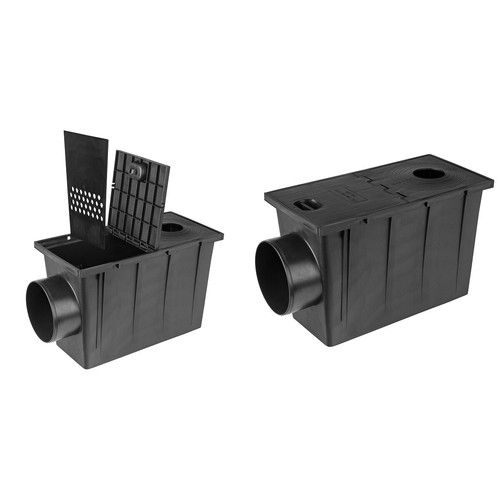 Downpipe Gutter Settler Ø 50mm-125mm Underground Drain Pipe Hopper Gutter Trap
