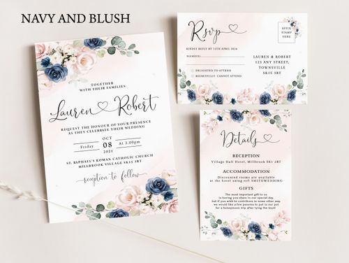 Wedding Invitations,  Sample Pack Non-Personalised — image 8