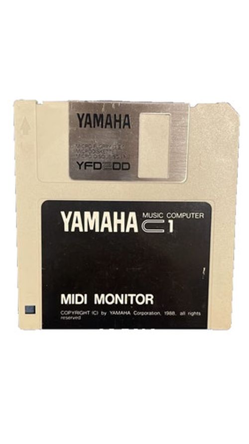 EXTREMELY RARE Vintage Yamaha C1 Music Computer MIDI Monitor Floppy Disk 1988