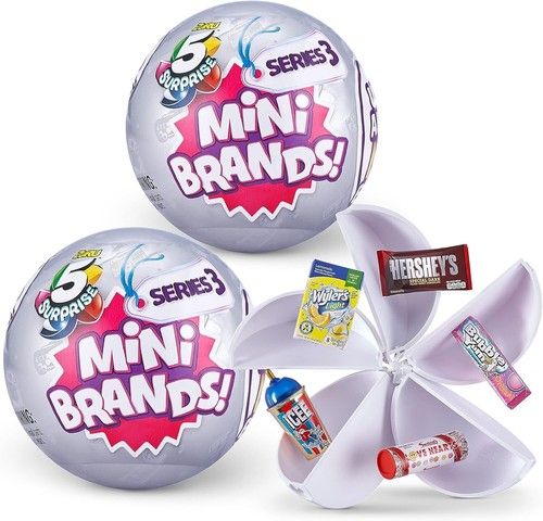 5 Surprise Mini Brands Series 3  Mystery Brand Collectibles Made Zuru - 2 PACK