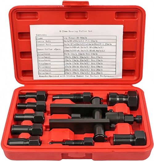 10 IN 1 Inner Bearing Puller Set Internal Blind Remover Motorcycle Bushing Tool
