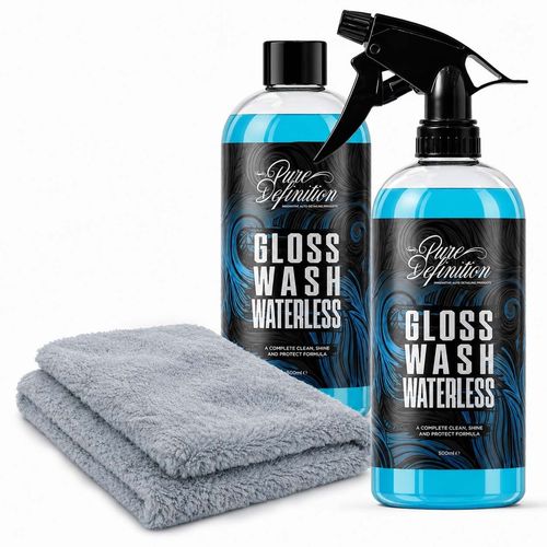 Car Waterless Wash & Wax Kit Gloss Shine Carnauba Wax Showroom Cleaner Cleaning — image 1