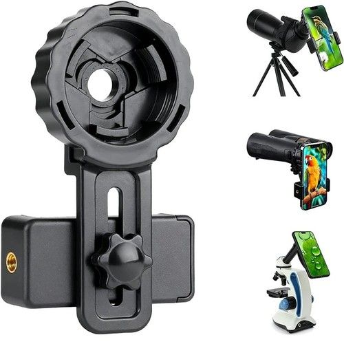 Universal Telescope Phone Adapter Digiscoping Mount for Binoculars Monocular