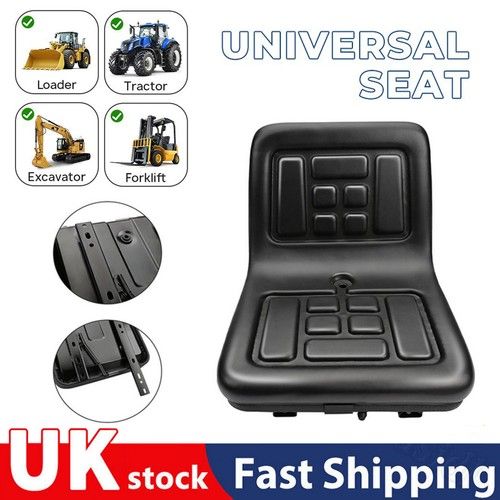 Universal Lawn Tractor Seat Replacement Compact High Back Mower Dumper Seat NEW