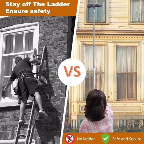 4.5M Telescopic Squeegee Cleaner Window Glass Cleaning Kit Extendable Pole Tool — image 7