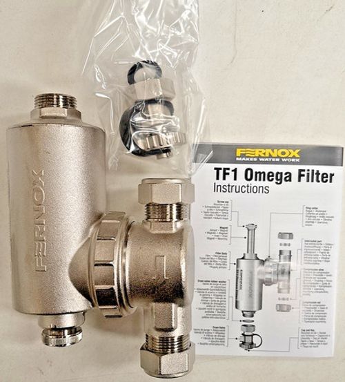 FERNOX TF1 Omega Filter 22mm 62248 – Magnetic Slip Socket Central Heating Trap