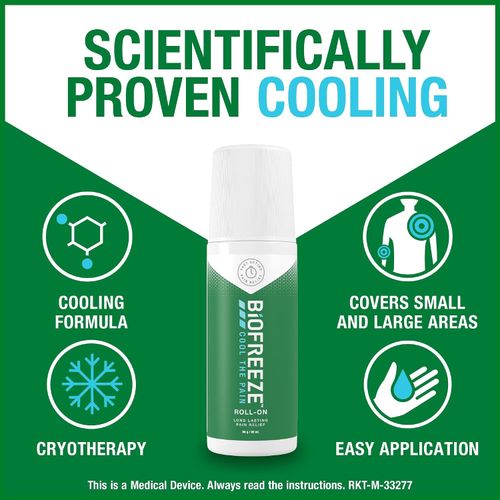 Biofreeze Pain Relief Roll-On Fast Cooling Gel 84g — image 3