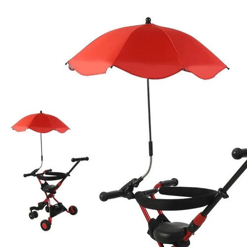 Clip on Umbrella Beach Chair Umbrella with Clamp for Outdoor Sports Lawn