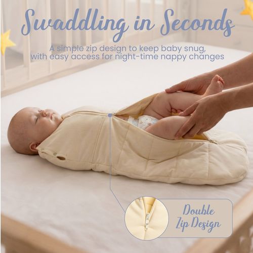 Baby Swaddle Sleeping Bag 2.5 Tog 0-3 months 3-12 months Cotton — image 8