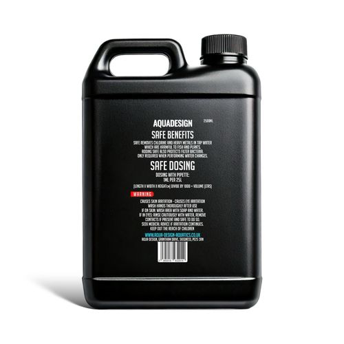 AquaDesign SAFE 2500ml Aquarium Fish Tank Tap Dechlorinator - TREATS 62,500Litre — image 3